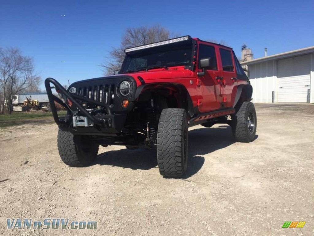 Flame Red / Dark Slate Gray/Medium Slate Gray Jeep Wrangler Unlimited X 4x4