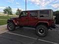 Jeep Wrangler Unlimited Sahara 4x4 Red Rock Crystal Pearl photo #4