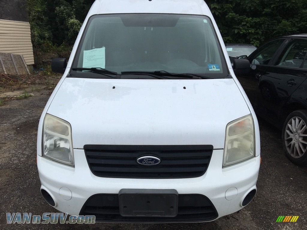 Frozen White / Dark Gray Ford Transit Connect XLT Cargo Van