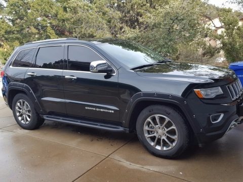 Black Forest Green Pearl 2014 Jeep Grand Cherokee Overland 4x4
