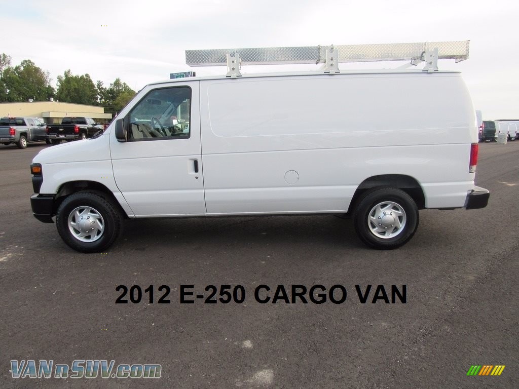 2012 E Series Van E250 Cargo - Oxford White / Medium Flint photo #2