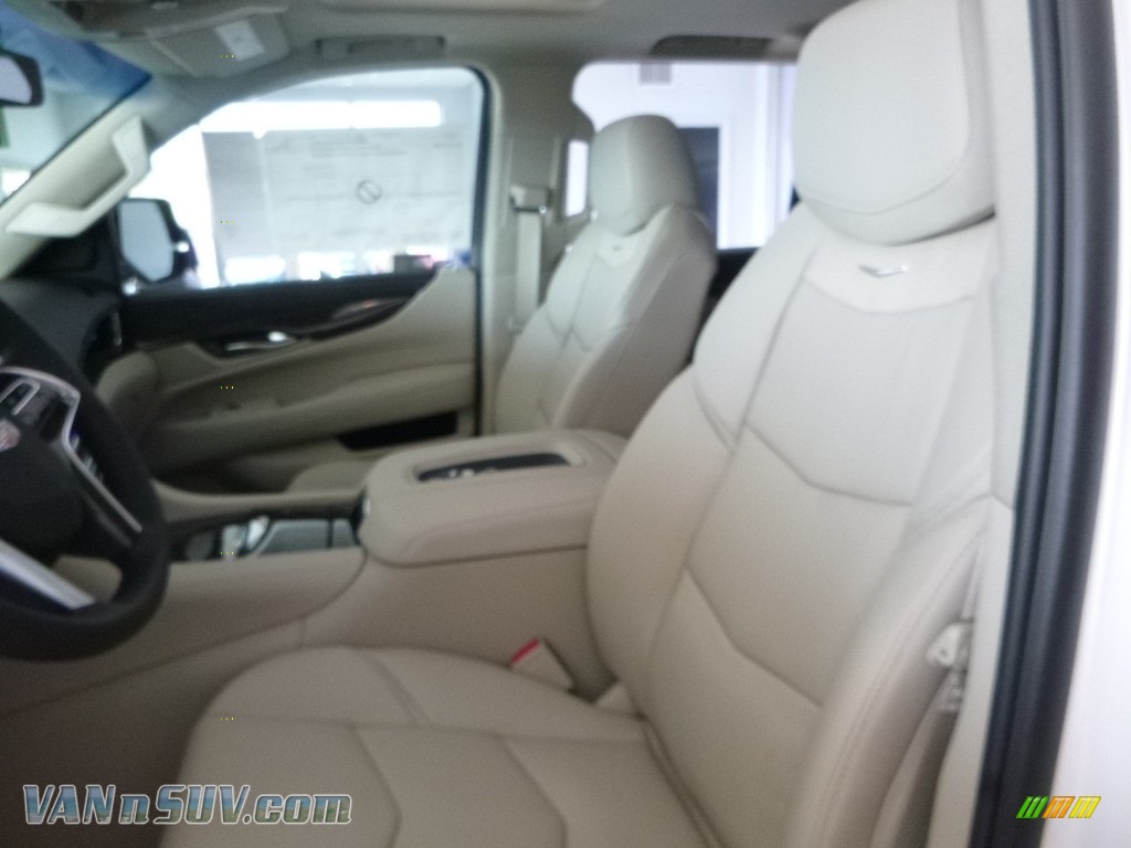 2018 Escalade Luxury 4WD - Crystal White Tricoat / Shale/Jet Black photo #14