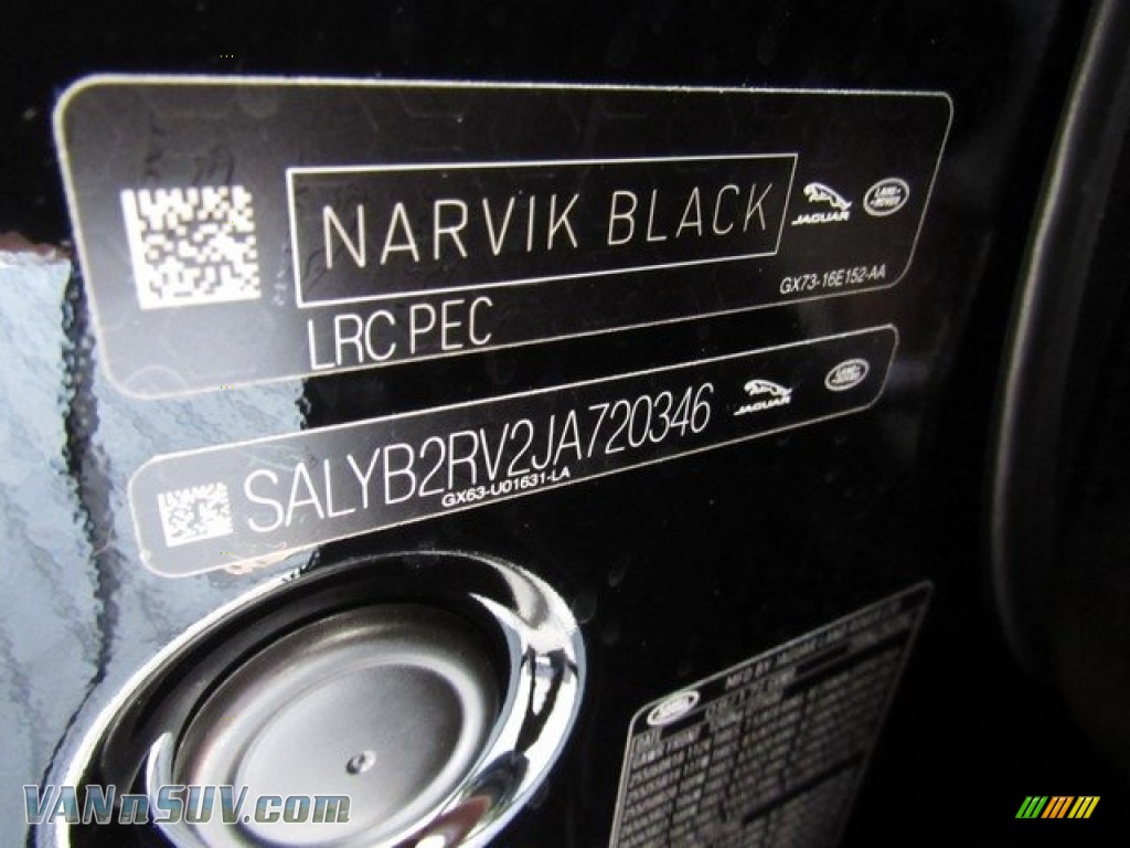 2018 Range Rover Velar S - Narvik Black / Ebony photo #23