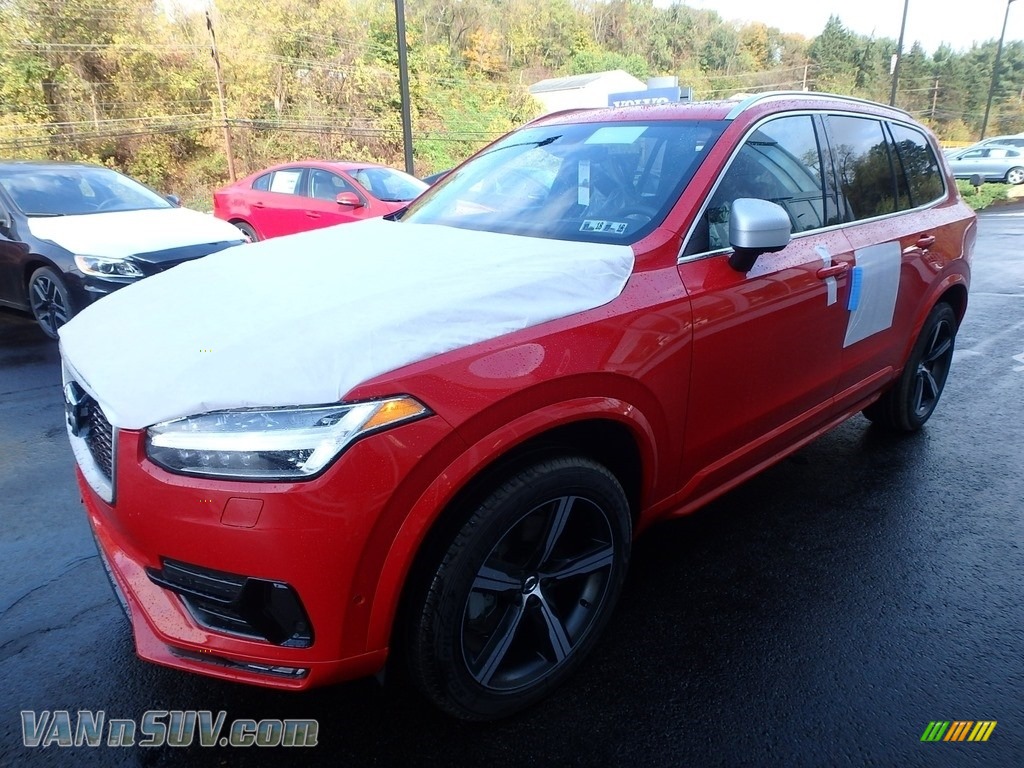 2018 XC90 T6 AWD R-Design - Passion Red / Charcoal photo #5