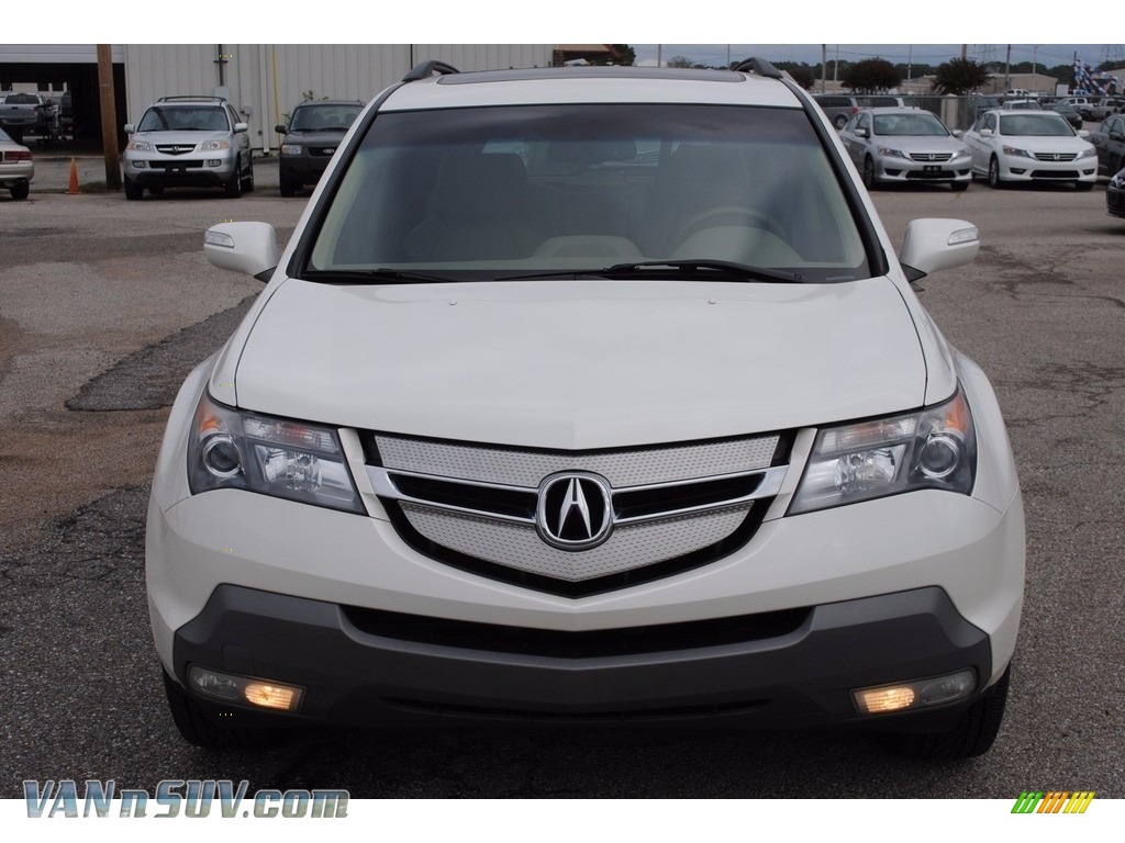 2008 MDX Technology - Aspen White Pearl / Taupe photo #8