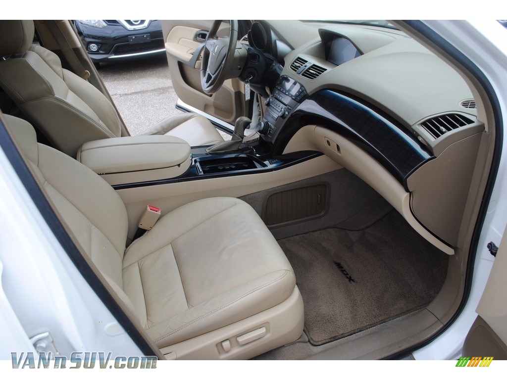 2008 MDX Technology - Aspen White Pearl / Taupe photo #32
