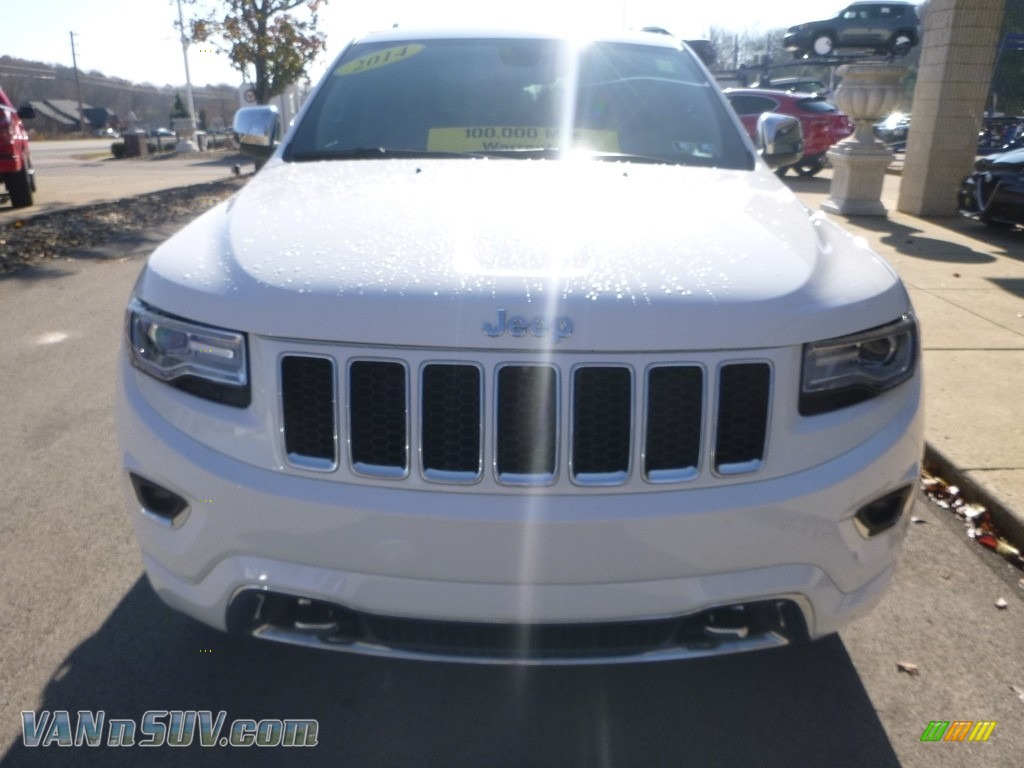 2014 Grand Cherokee Overland 4x4 - Bright White / Overland Nepal Jeep Brown Light Frost photo #4
