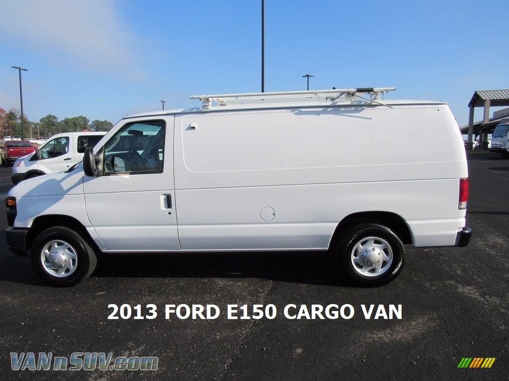 2013 E Series Van E150 Cargo - Oxford White / Medium Flint photo #2