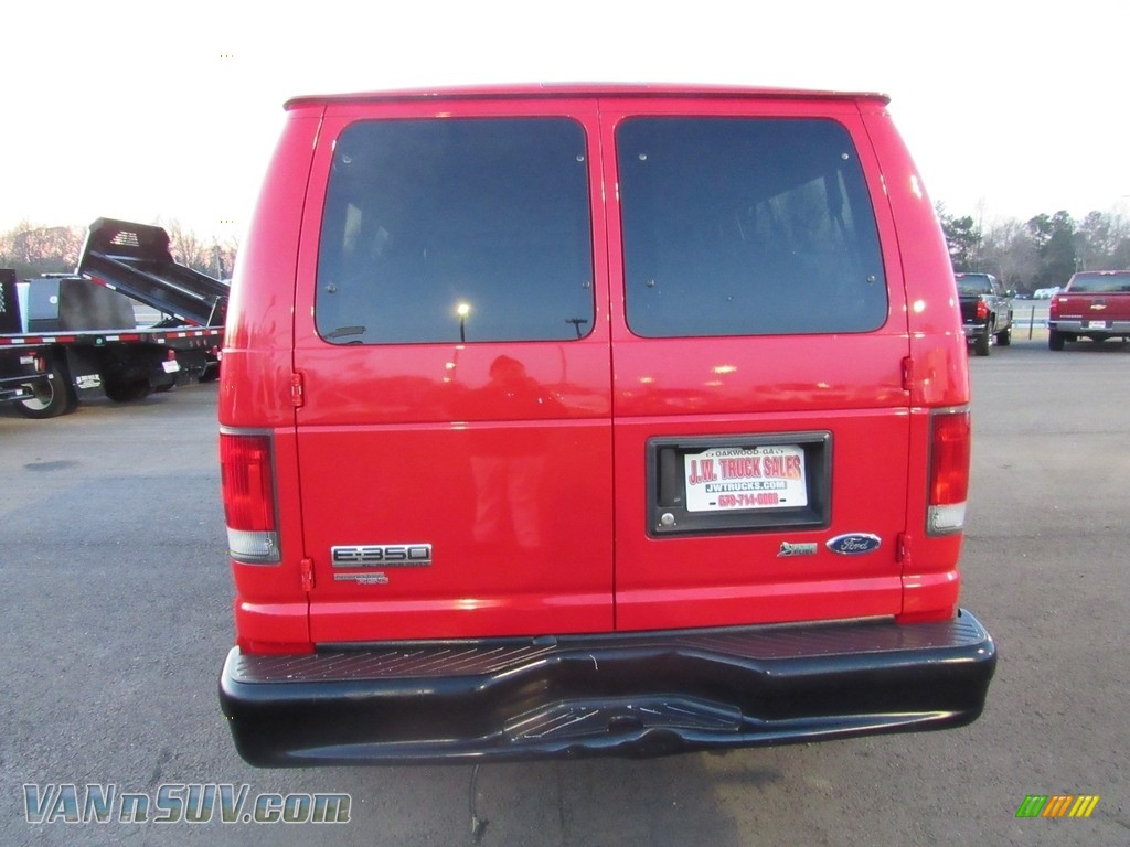 2011 E Series Van E350 XL Passenger - Vermillion Red / Medium Flint photo #4
