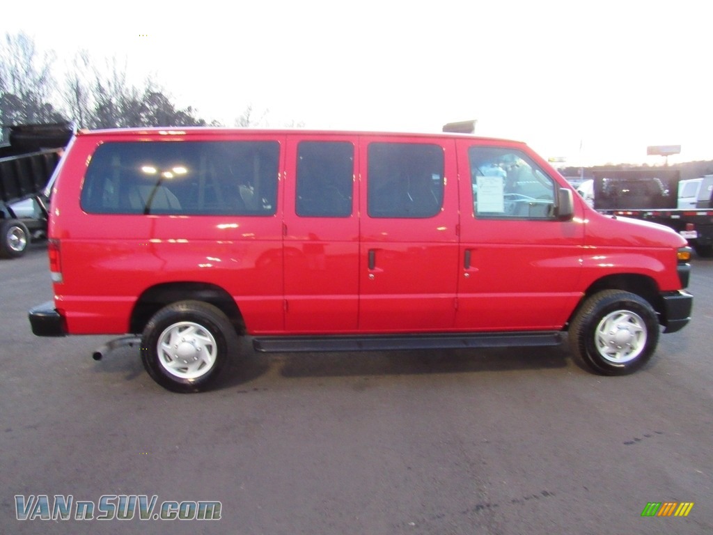 2011 E Series Van E350 XL Passenger - Vermillion Red / Medium Flint photo #6