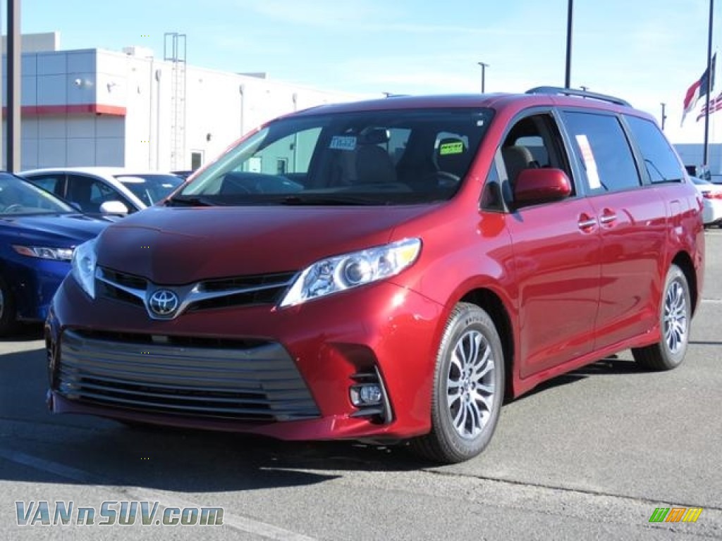 Salsa Red Pearl / Gray Toyota Sienna XLE