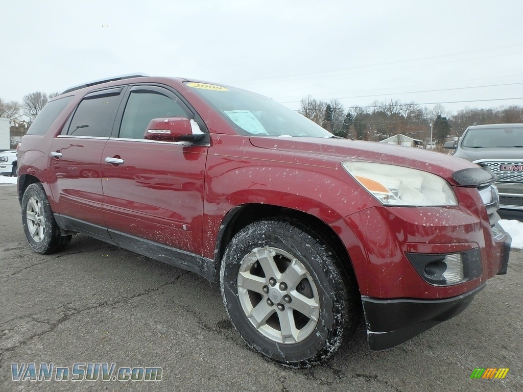 2009 Outlook XR AWD - Red Jewel Tintcoat / Black photo #3