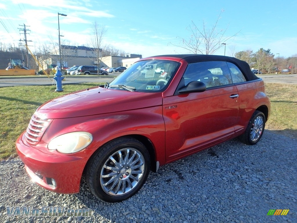 Inferno Red Crystal Pearl / Pastel Slate Gray Chrysler PT Cruiser GT Convertible