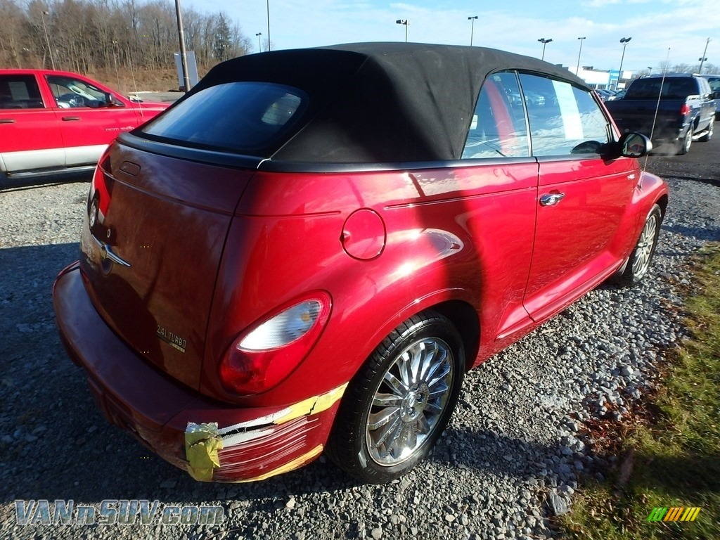 2006 PT Cruiser GT Convertible - Inferno Red Crystal Pearl / Pastel Slate Gray photo #4