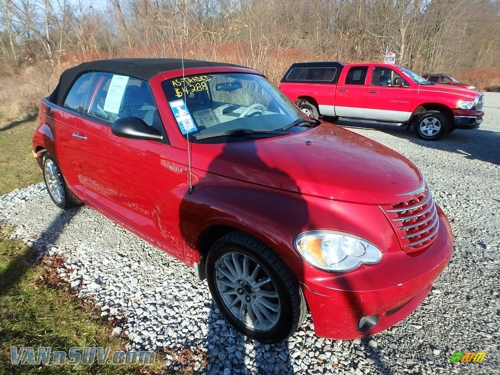 2006 PT Cruiser GT Convertible - Inferno Red Crystal Pearl / Pastel Slate Gray photo #5
