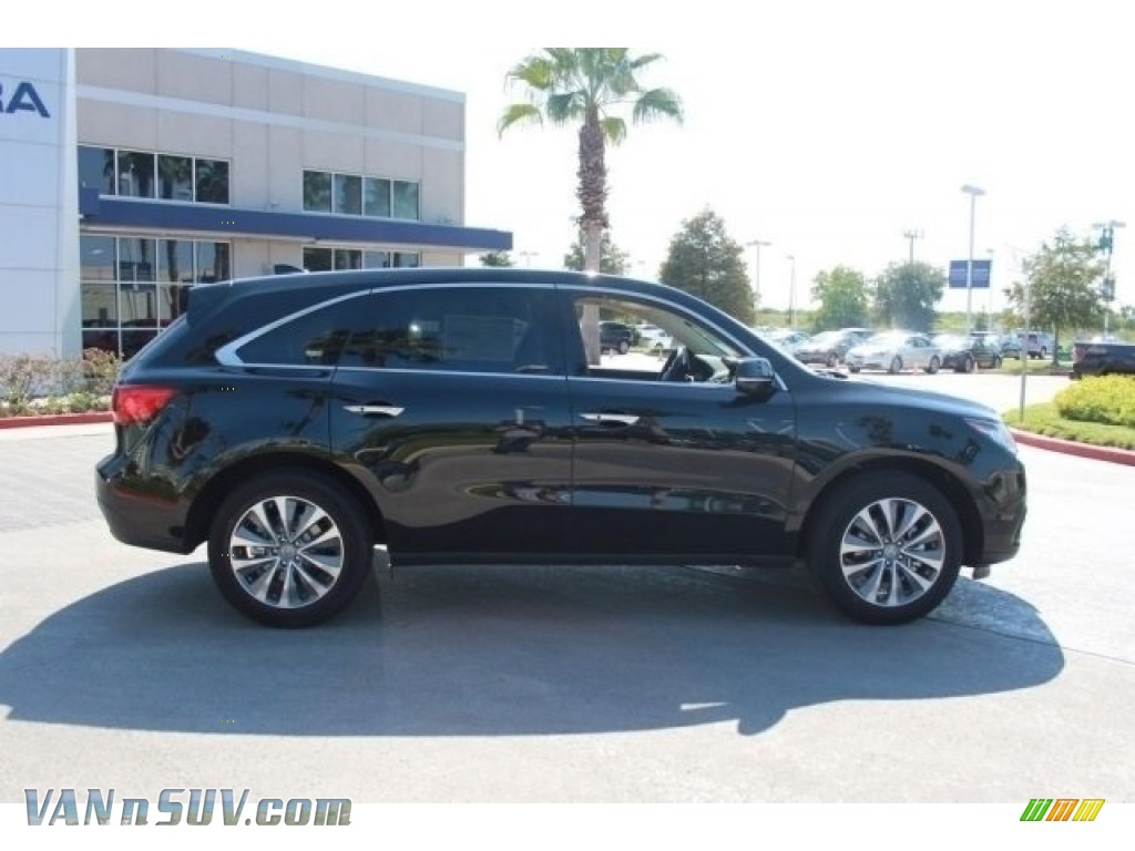 2016 MDX SH-AWD Technology - Crystal Black Pearl / Parchment photo #8