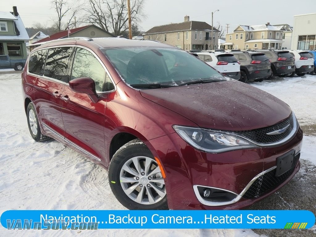 2018 Pacifica Touring L Plus - Velvet Red Pearl / Black/Alloy photo #1