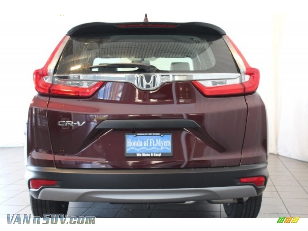 2018 CR-V LX - Basque Red Pearl II / Gray photo #6