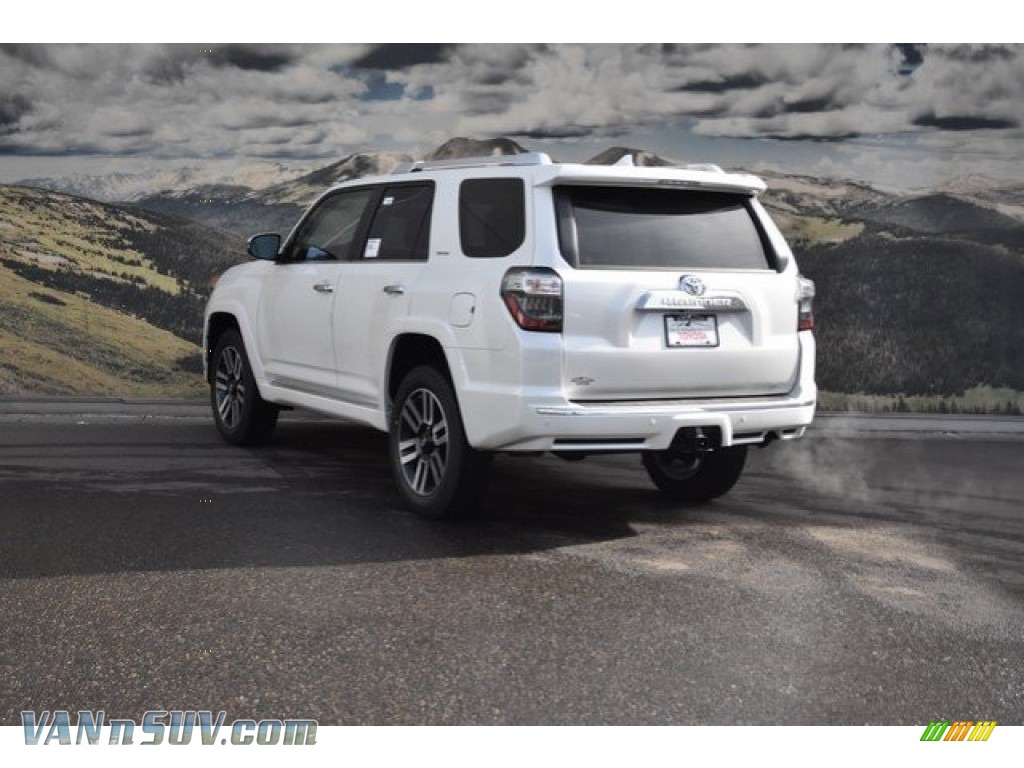 2018 4Runner Limited 4x4 - Blizzard White Pearl / Redwood photo #3