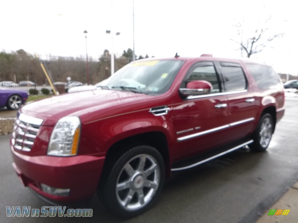 2013 Escalade ESV Luxury AWD - Crystal Red Tintcoat / Cashmere/Cocoa photo #5