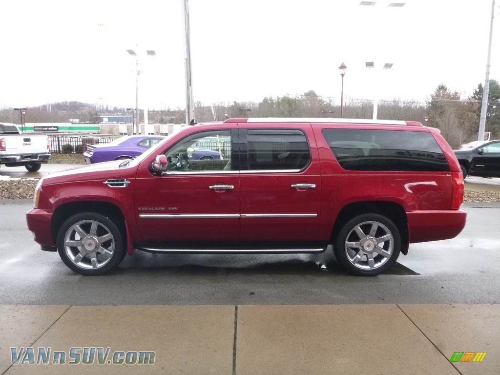 2013 Escalade ESV Luxury AWD - Crystal Red Tintcoat / Cashmere/Cocoa photo #6