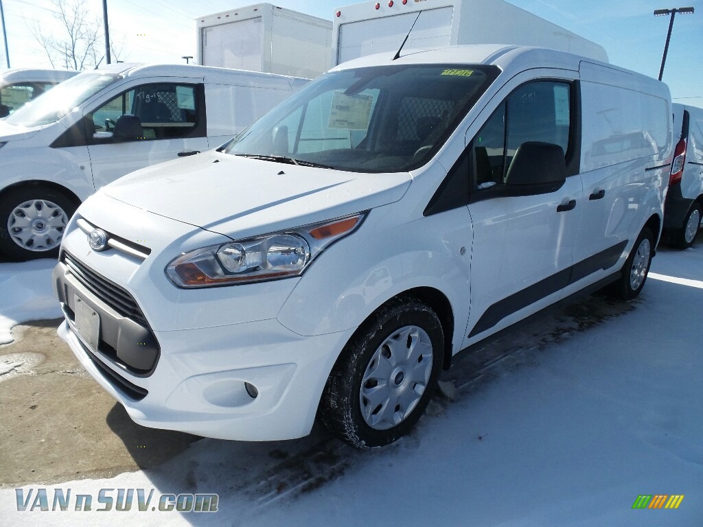Frozen White / Charcoal Black Ford Transit Connect XLT Van