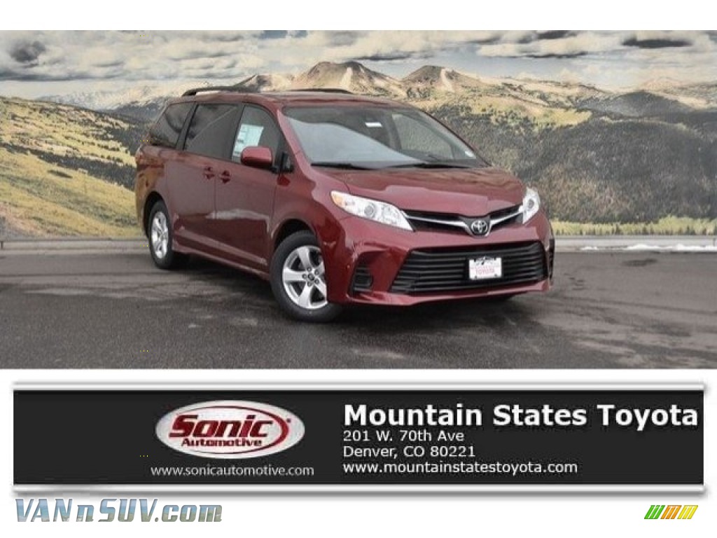 Salsa Red Pearl / Gray Toyota Sienna LE