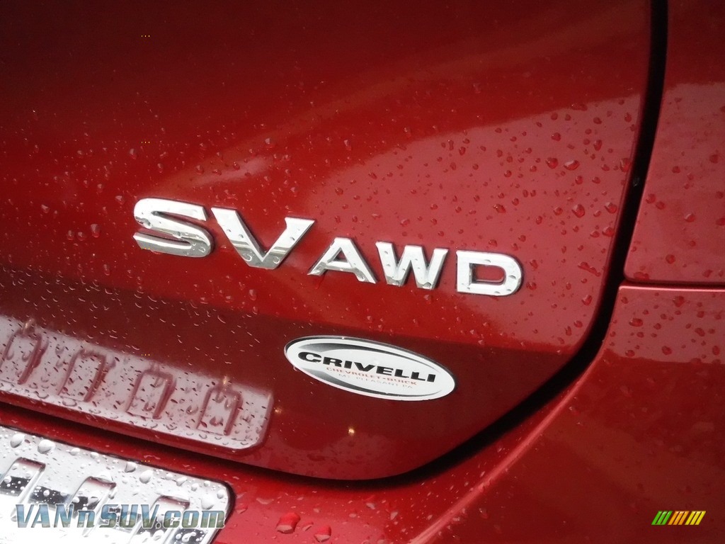 2015 Rogue SV AWD - Cayenne Red / Almond photo #8