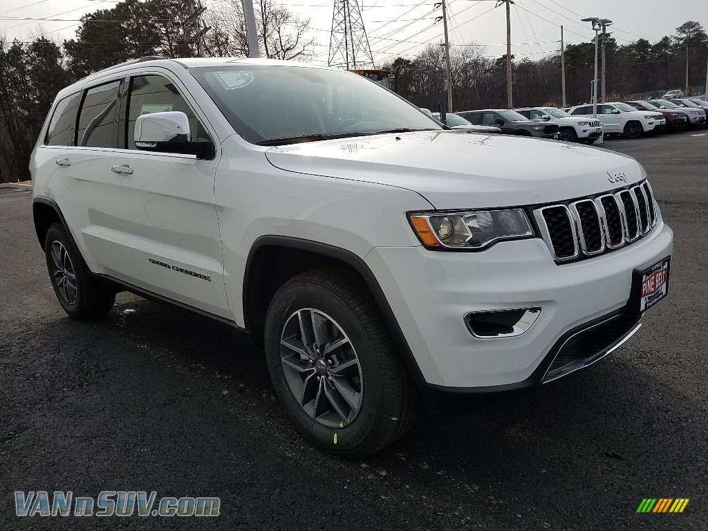 Bright White / Black/Light Frost Beige Jeep Grand Cherokee Limited 4x4