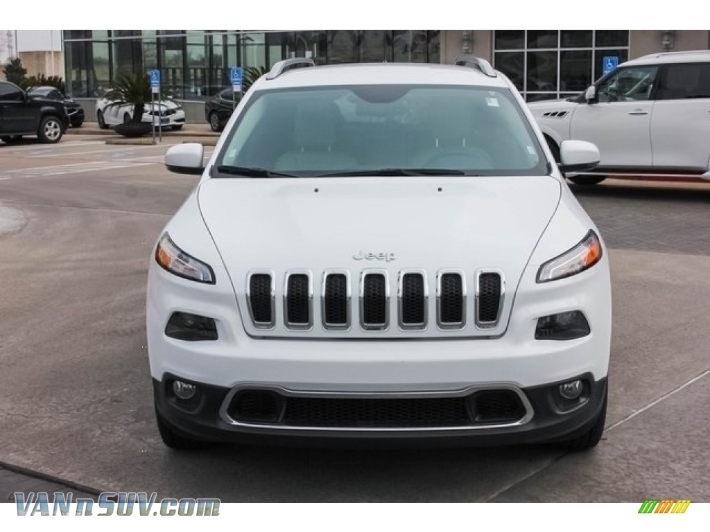 2016 Cherokee Limited - Bright White / Black/Light Frost Beige photo #2