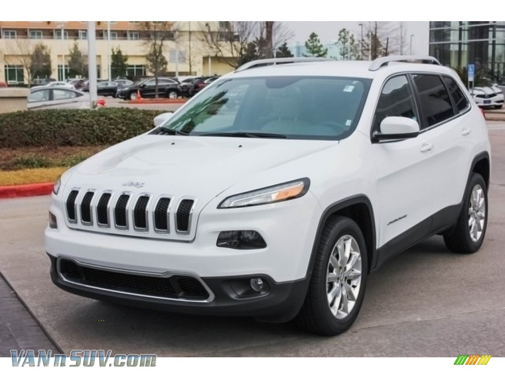 2016 Cherokee Limited - Bright White / Black/Light Frost Beige photo #3