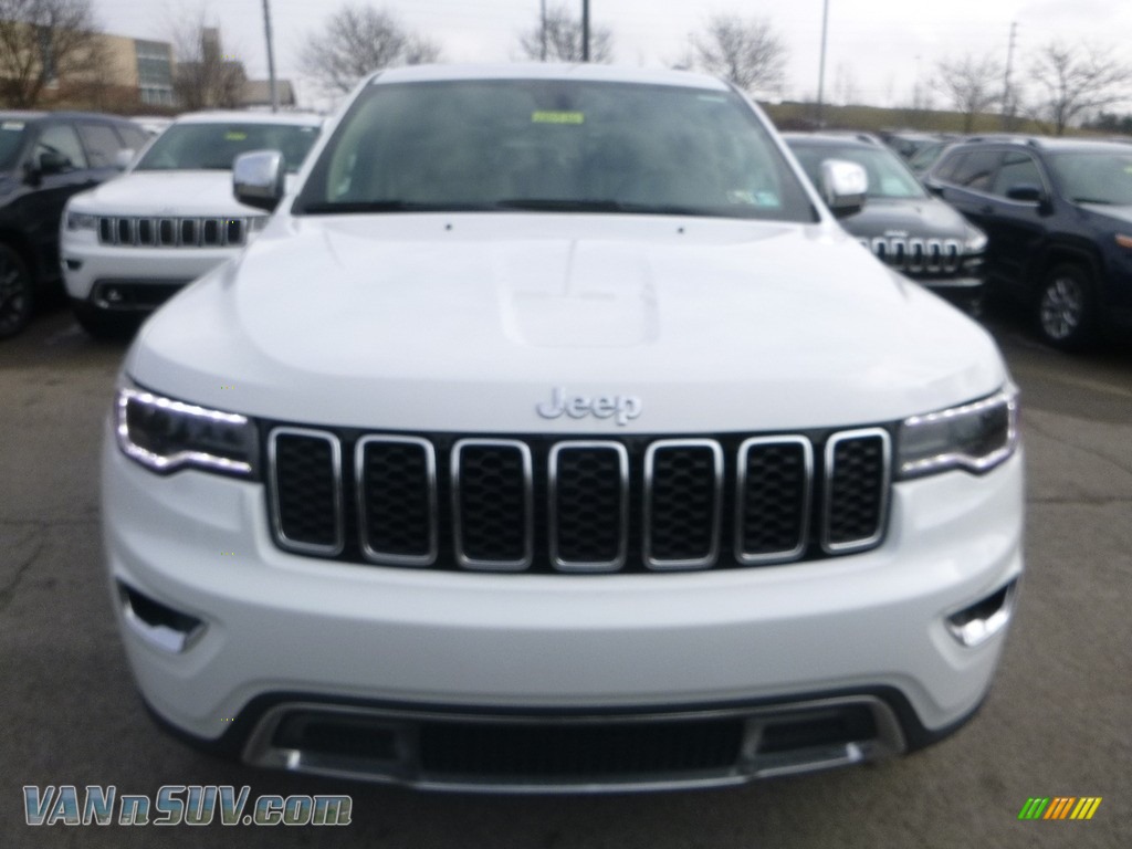 2018 Grand Cherokee Limited 4x4 - Bright White / Black/Light Frost Beige photo #8