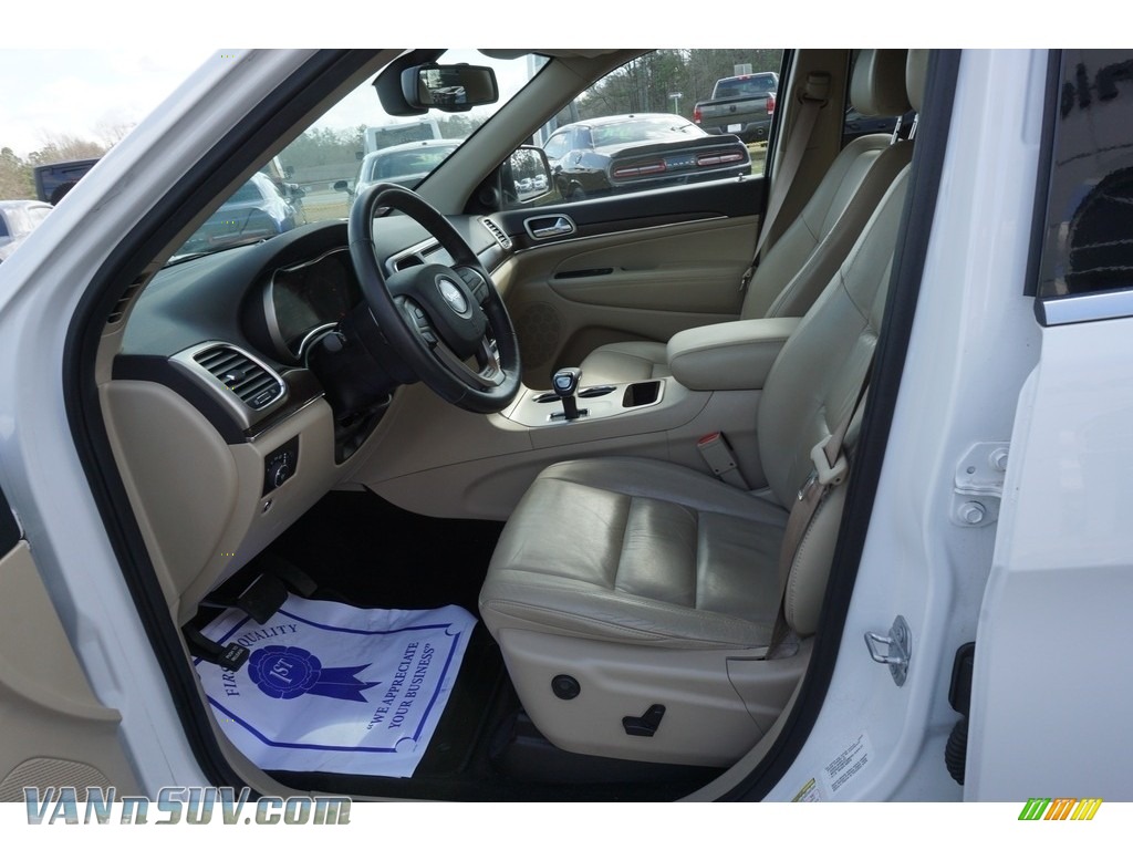2015 Grand Cherokee Limited - Bright White / Black/Light Frost Beige photo #5
