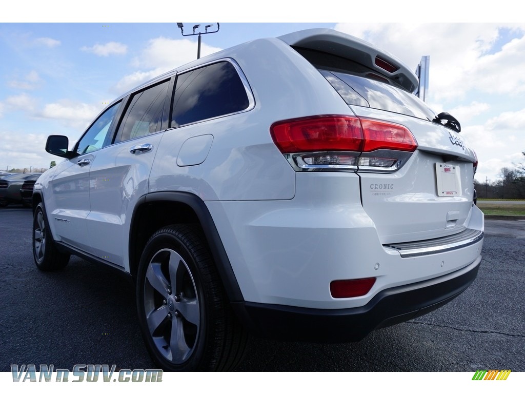 2015 Grand Cherokee Limited - Bright White / Black/Light Frost Beige photo #12