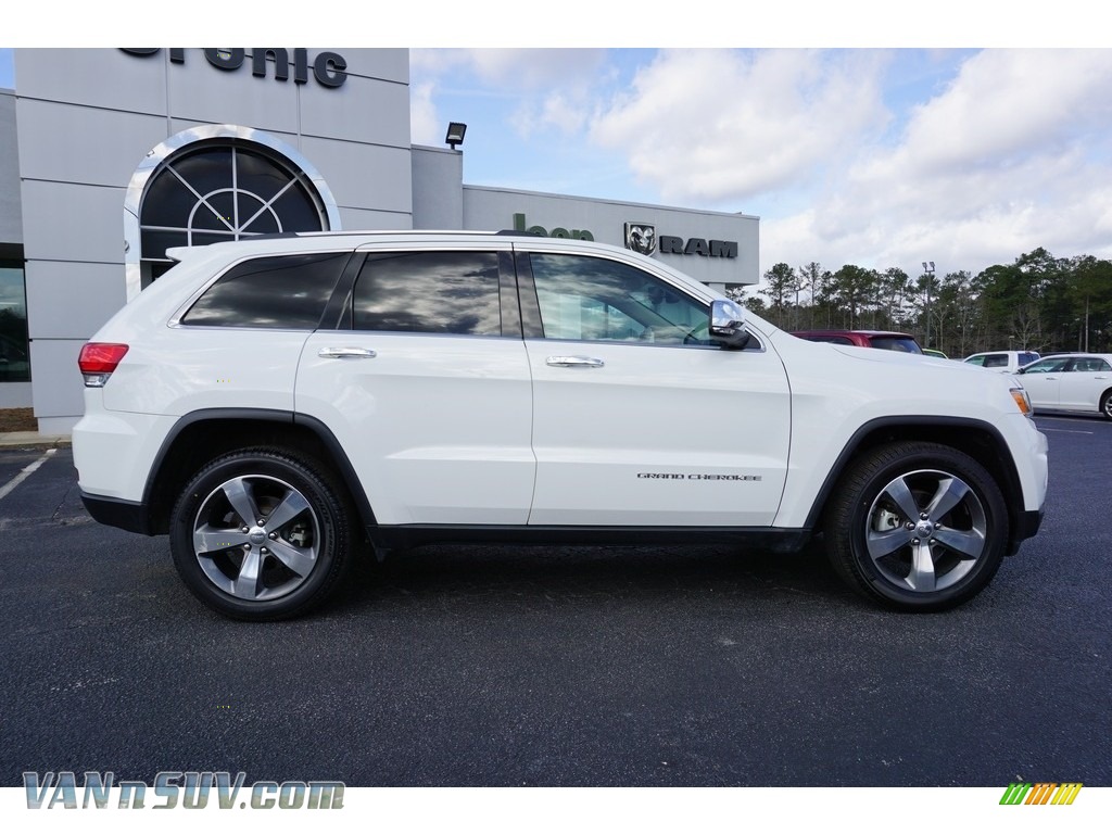 2015 Grand Cherokee Limited - Bright White / Black/Light Frost Beige photo #15