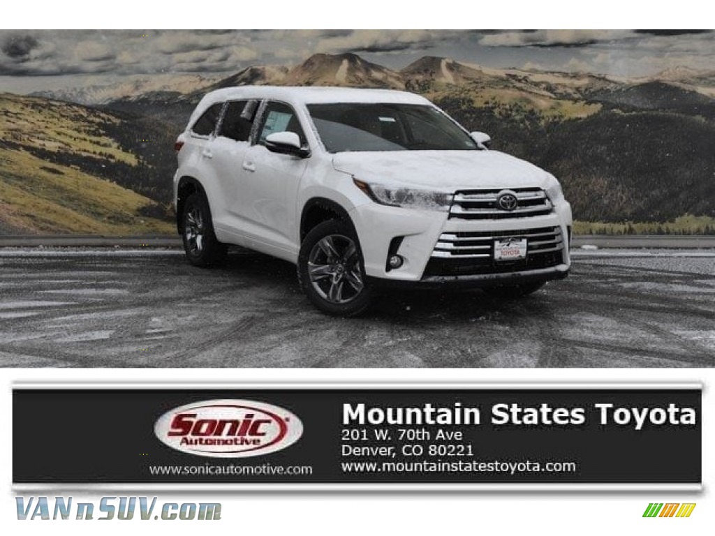 2018 Highlander Limited AWD - Blizzard White Pearl / Almond photo #1