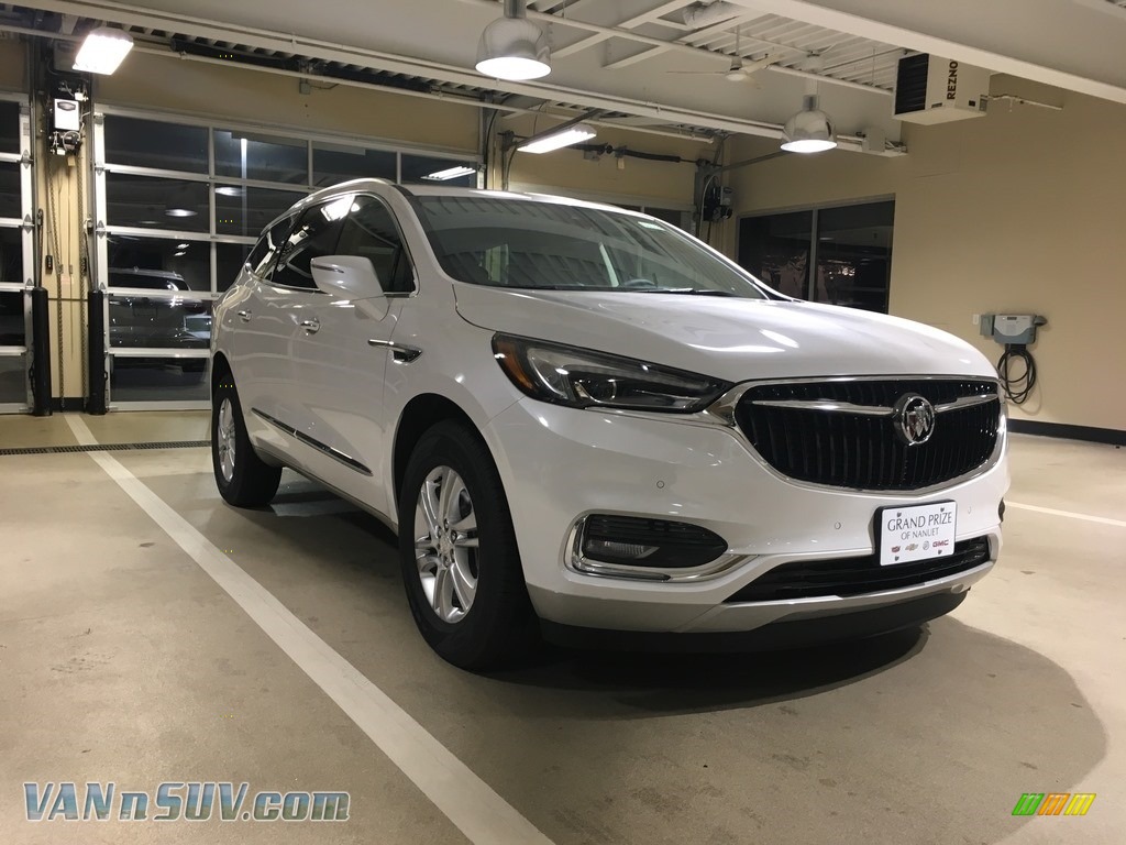 White Frost Tricoat / Shale Buick Enclave Premium AWD