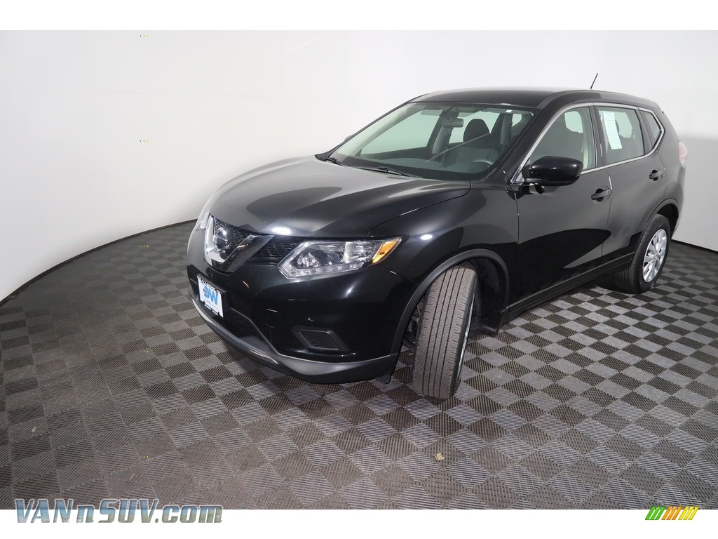 2016 Rogue S AWD - Magnetic Black / Charcoal photo #7
