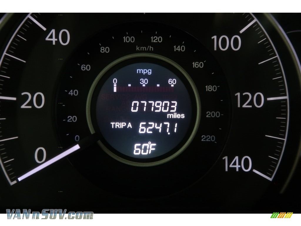 2012 CR-V EX 4WD - Crystal Black Pearl / Gray photo #16