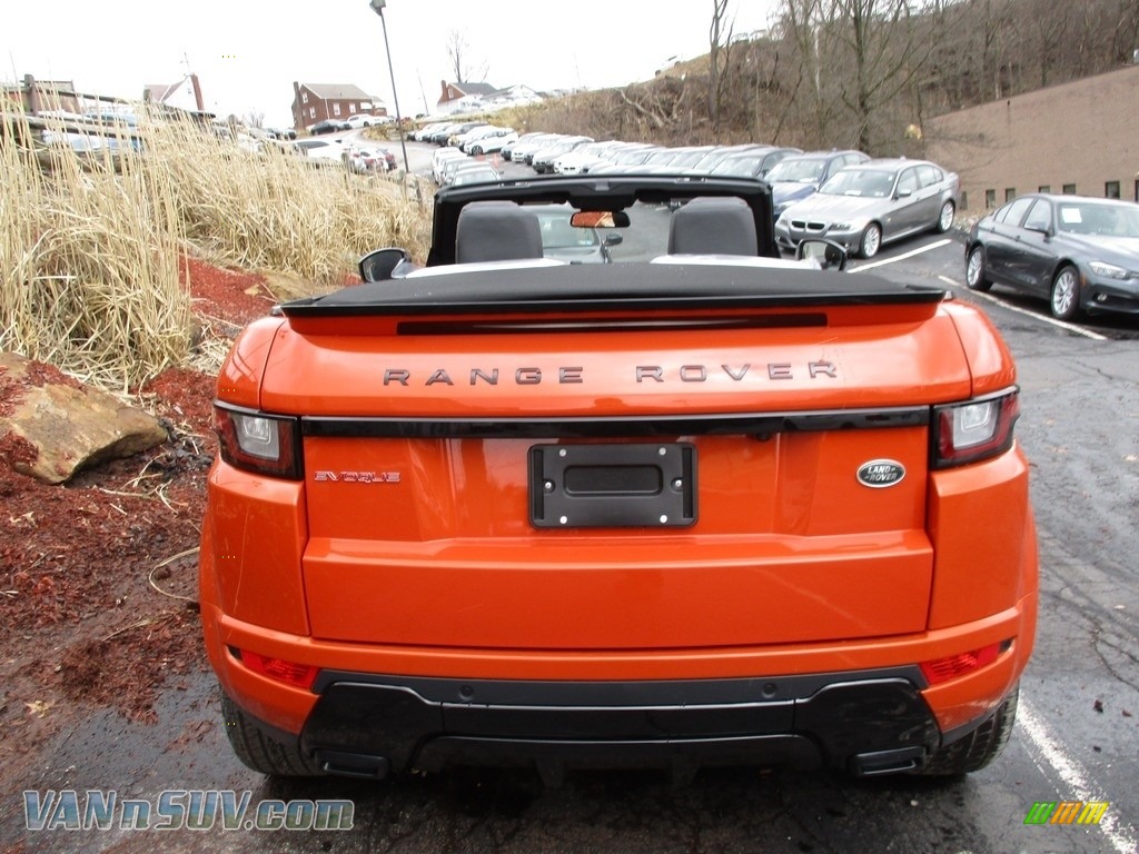 2018 Range Rover Evoque Convertible HSE Dynamic - Phoenix Orange / Ebony photo #7