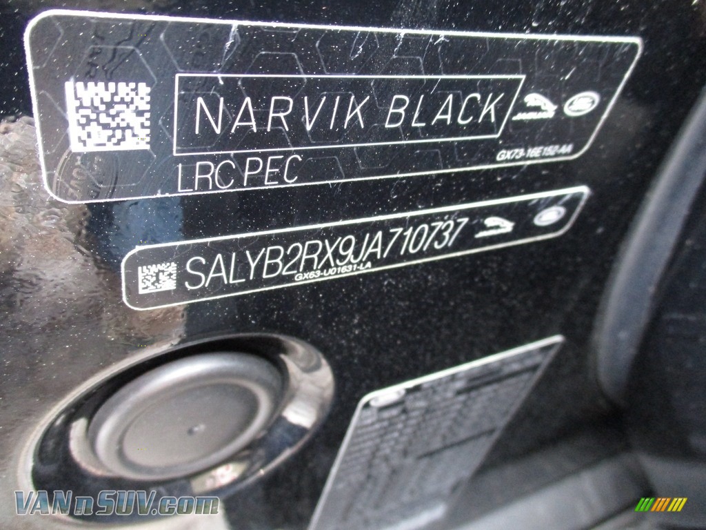2018 Range Rover Velar S - Narvik Black / Ebony photo #19