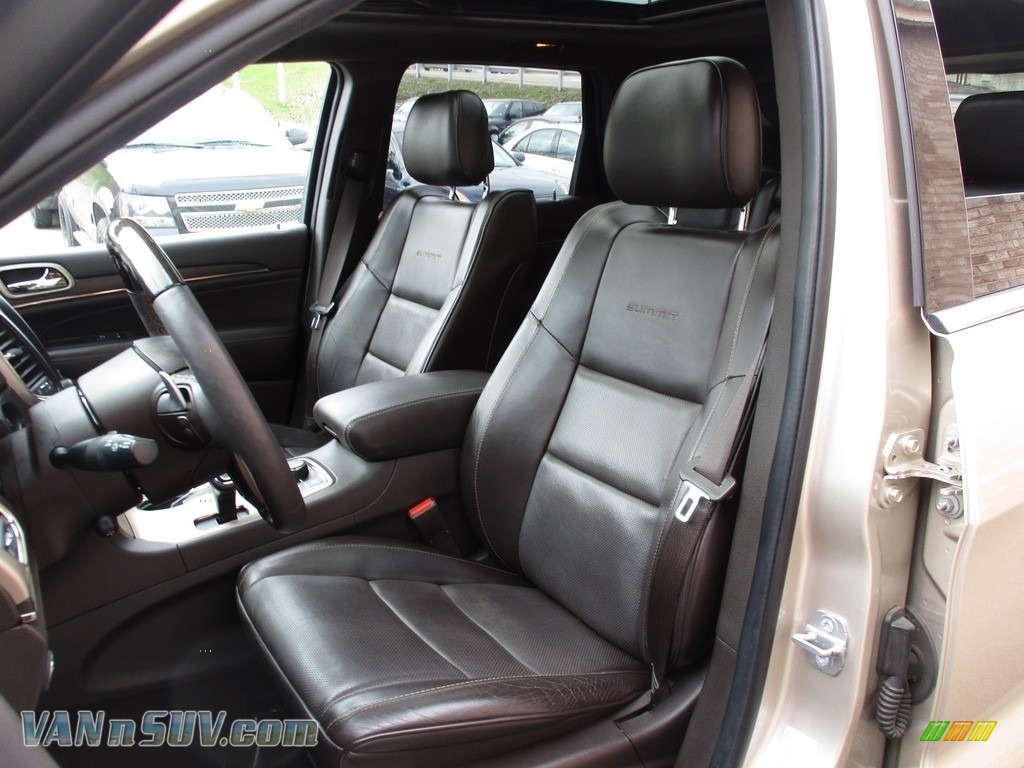 2014 Grand Cherokee Summit 4x4 - Cashmere Pearl / Summit Grand Canyon Jeep Brown Natura Leather photo #12