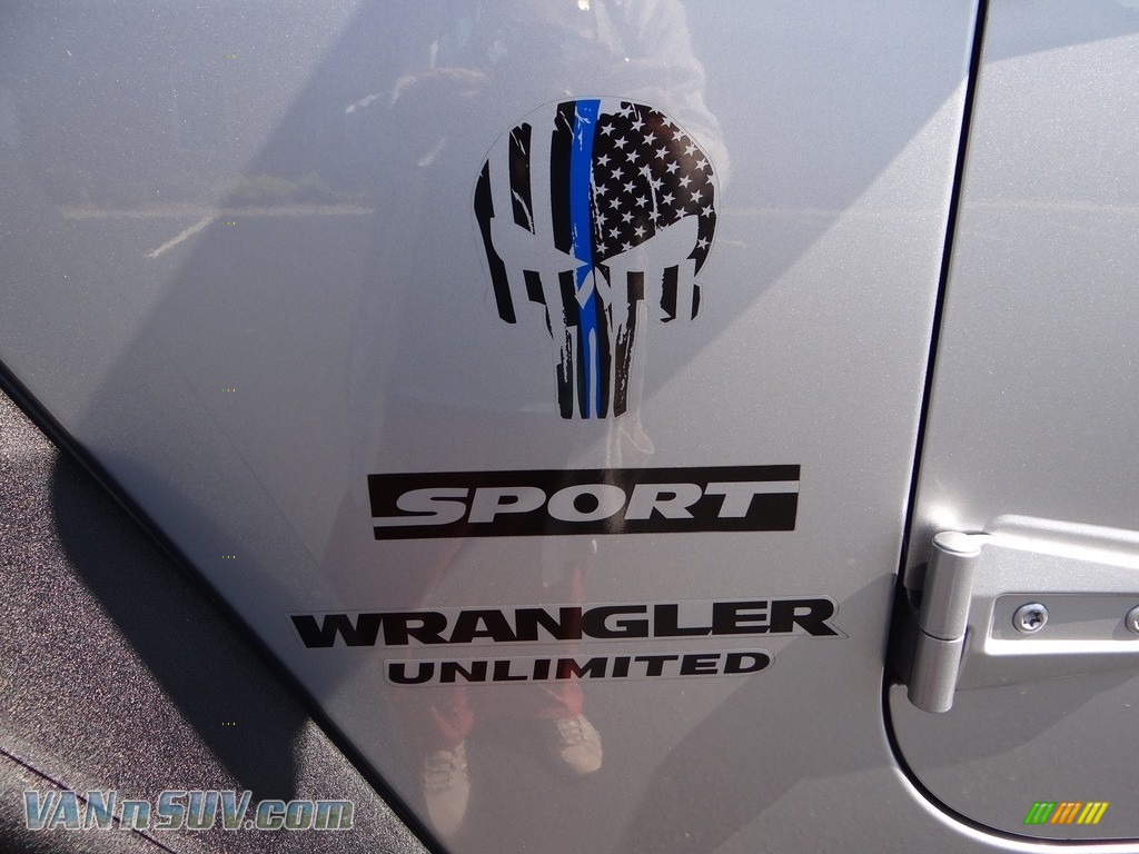 2016 Wrangler Unlimited Sport 4x4 - Billet Silver Metallic / Black photo #15