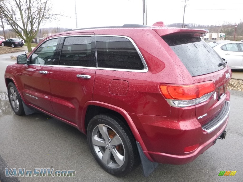 2014 Grand Cherokee Overland 4x4 - Deep Cherry Red Crystal Pearl / Overland Nepal Jeep Brown Light Frost photo #7