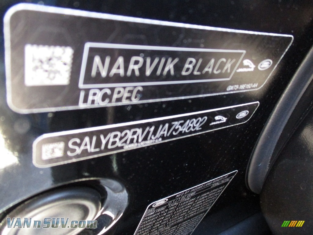 2018 Range Rover Velar S - Narvik Black / Light Oyster/Ebony photo #19