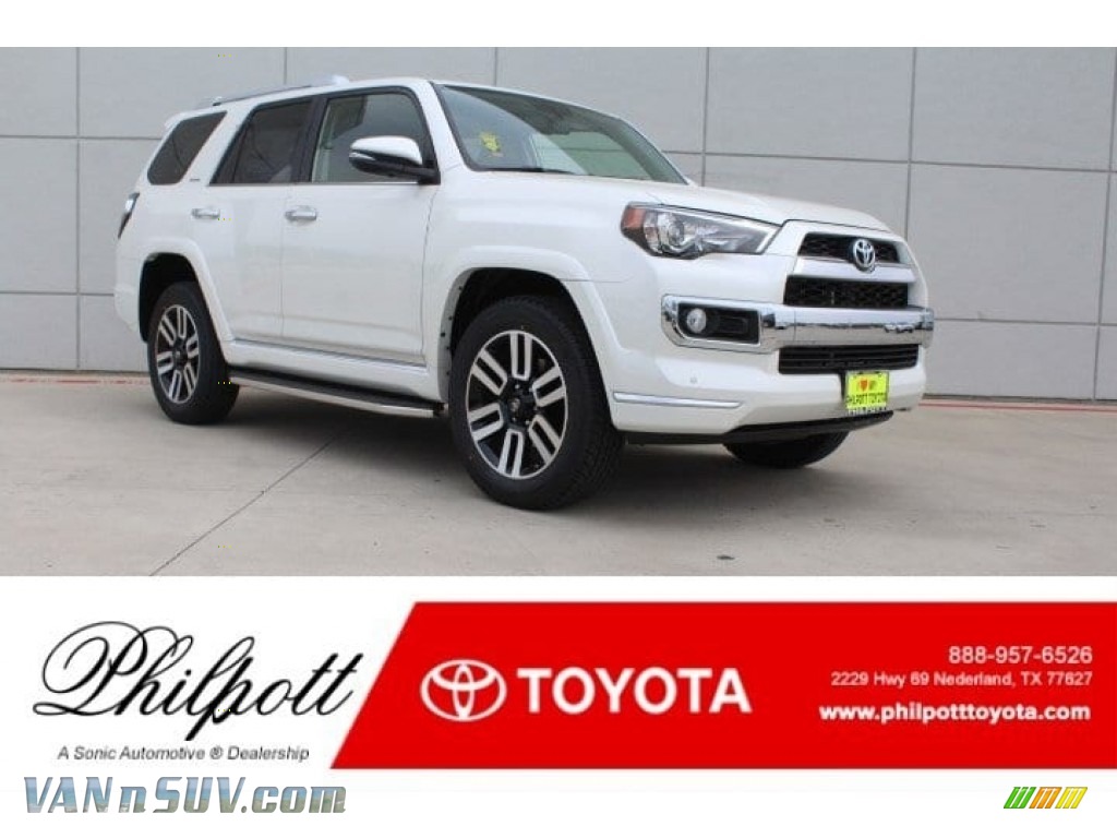 Blizzard White Pearl / Redwood Toyota 4Runner Limited 4x4