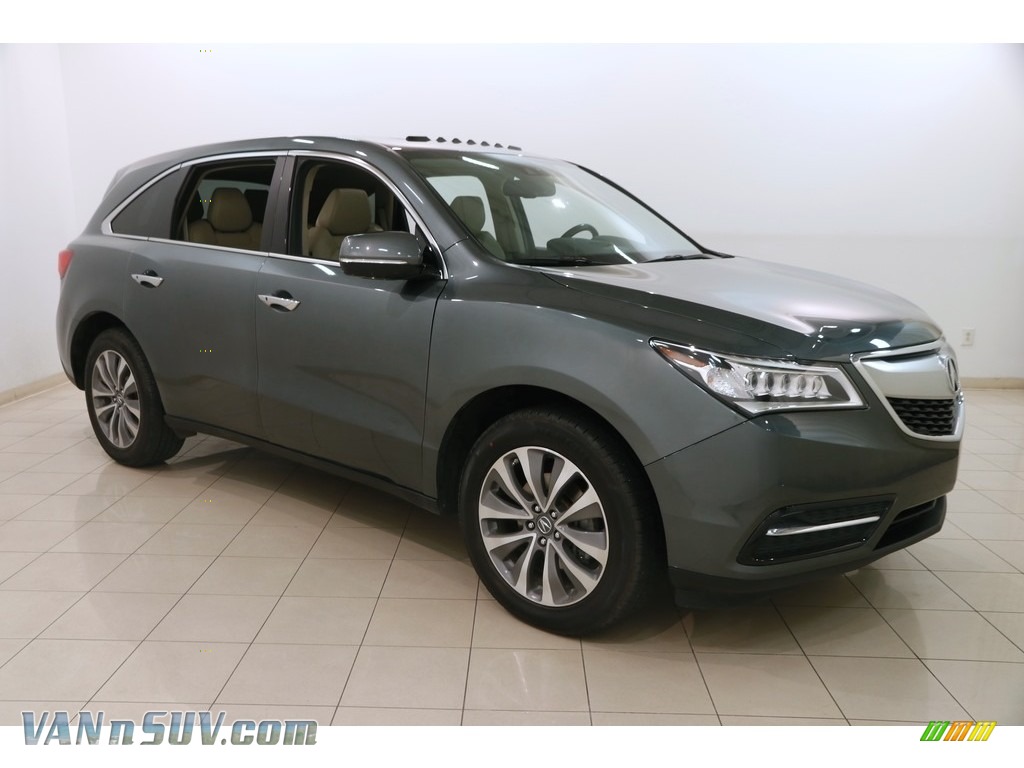 Forest Mist Metallic / Parchment Acura MDX SH-AWD Technology