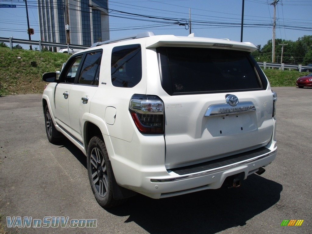 2016 4Runner Limited 4x4 - Blizzard White Pearl / Limited Redwood photo #5