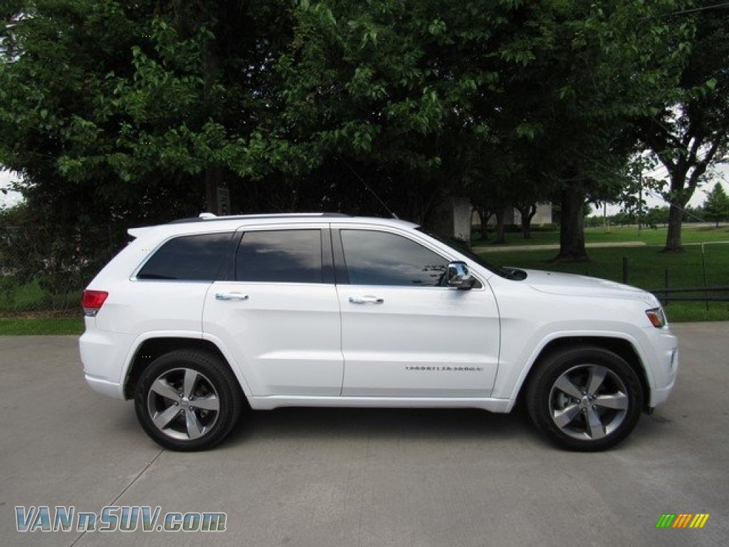 2014 Grand Cherokee Overland - Bright White / Overland Nepal Jeep Brown Light Frost photo #6