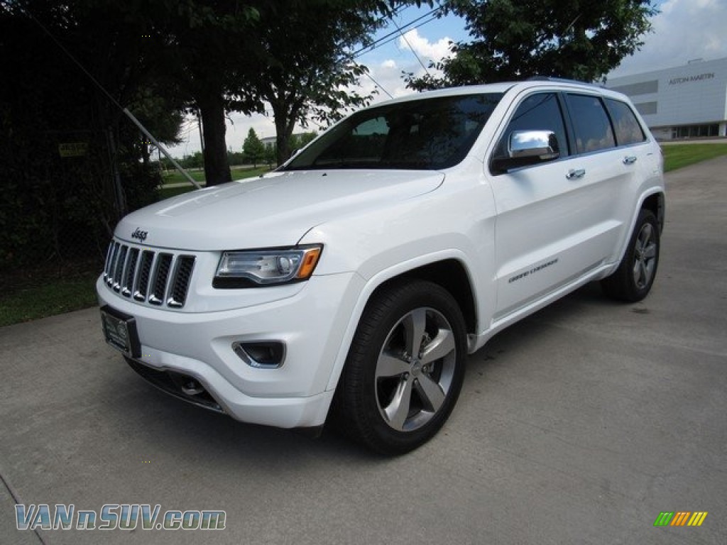 2014 Grand Cherokee Overland - Bright White / Overland Nepal Jeep Brown Light Frost photo #10